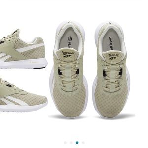 Ash gray/green and white womens size 10 Reebok tennis/sneaker